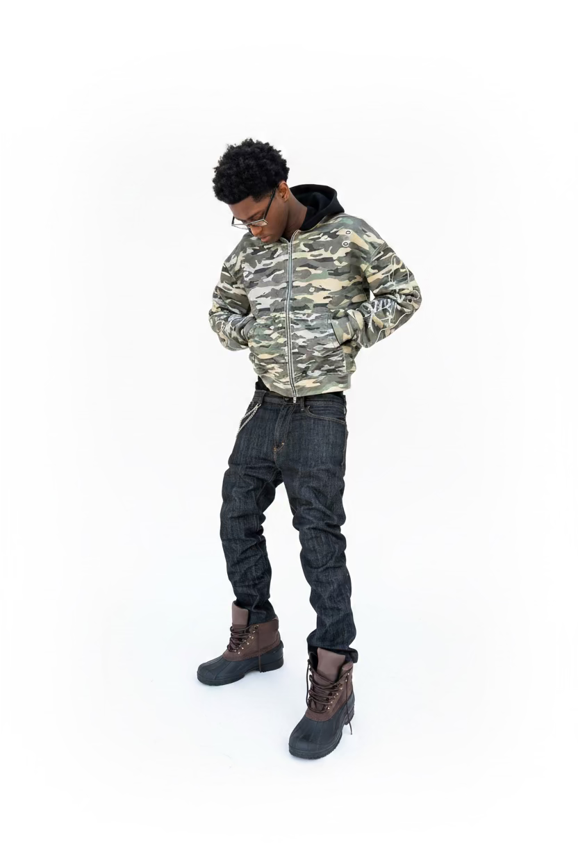 Ghost camo zip